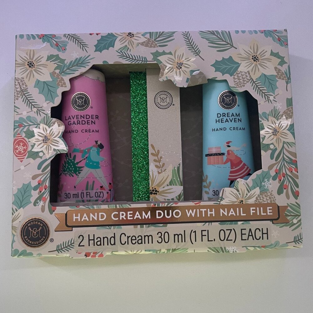 Modern Expressions Hand Cream Duo With Nile File 1oz Each Christmas Gift Ideas